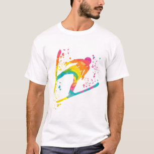 T-shirt Ski Jumper Ski Flying Ski Jumping Ski nordique