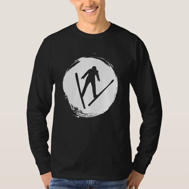 T-shirt ski jumping ski flying ski vacation winter sports  (Devant)