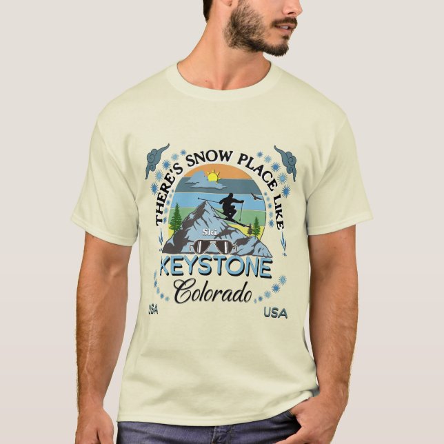 T-shirt Ski Keystone Colorado (Devant)