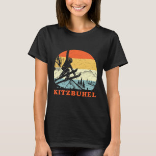 T-shirt Ski Kitzbuhel, Autriche Vacances de ski sur neige