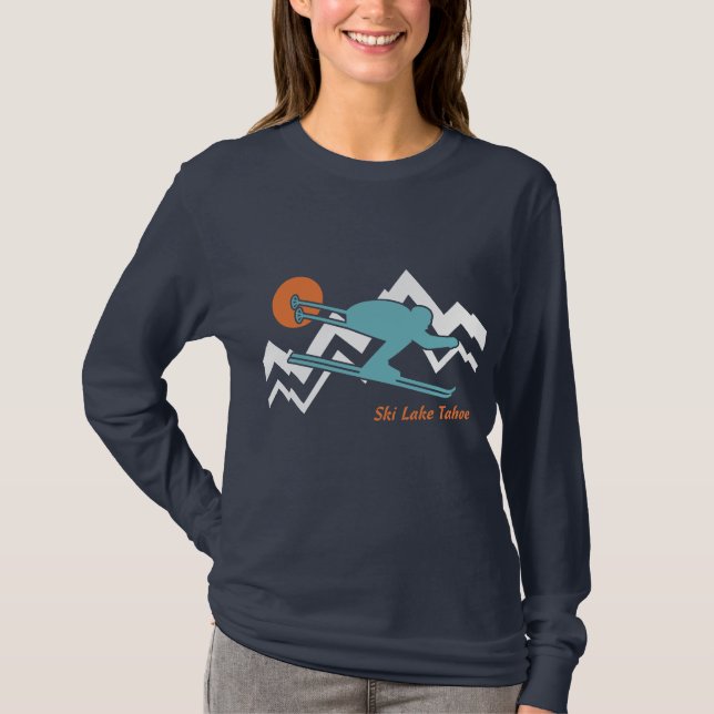 T-shirt Ski Lake Tahoe (Devant)