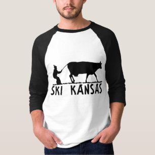 T-shirt Ski le Kansas - noir