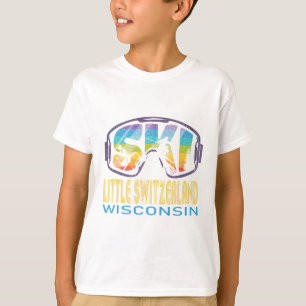 T-shirt Ski Little Switzerland Wisconsin Vacances ski
