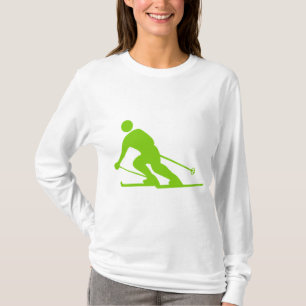 T-shirt Ski - Martian Green