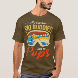 T-shirt Ski Mes Amateurs De Ski Préférés Appelez-Moi Des P