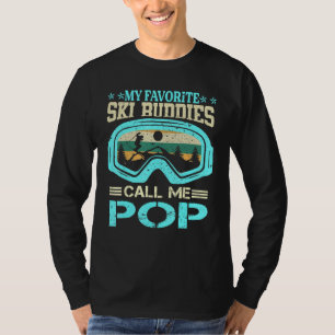 T-shirt Ski - Mes Amateurs De Ski Préférés M'Appelent Pop