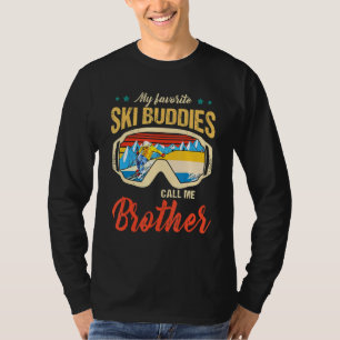 T-shirt Ski - Mes Amoureux De Ski Préférés M'Appelent Brot