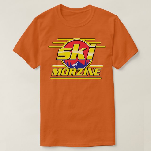T-shirt Ski Morzine France 80s (Design devant)