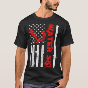 T-shirt Ski nautique Drapeau américain Beachsports Vague A