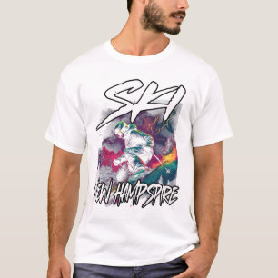 T-shirt Ski New Hampshire Downhill Skiing Adventure Nh Usa