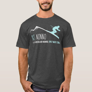 T-shirt Ski Nonno Funny Mignonne Ski d'hiver Cadeau