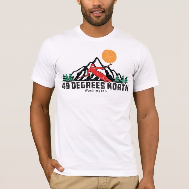 T-shirt Ski Nord Retro 49 Degrés (Devant)