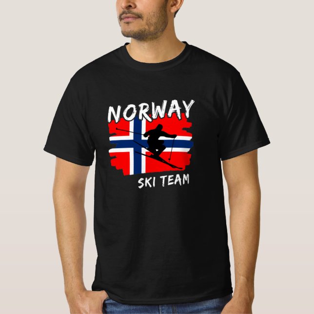 T-Shirt Ski Norvège (Devant)