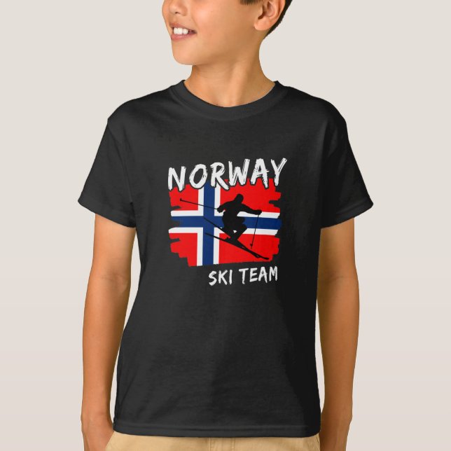 T-Shirt Ski Norvège (Devant)