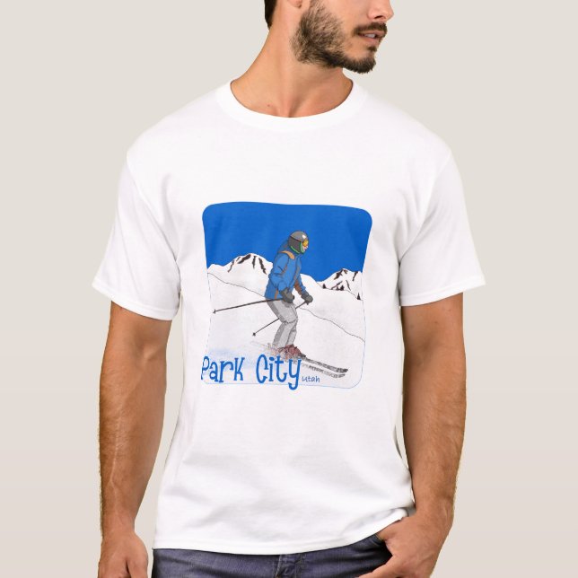 T-shirt Ski Park City, Utah (Devant)