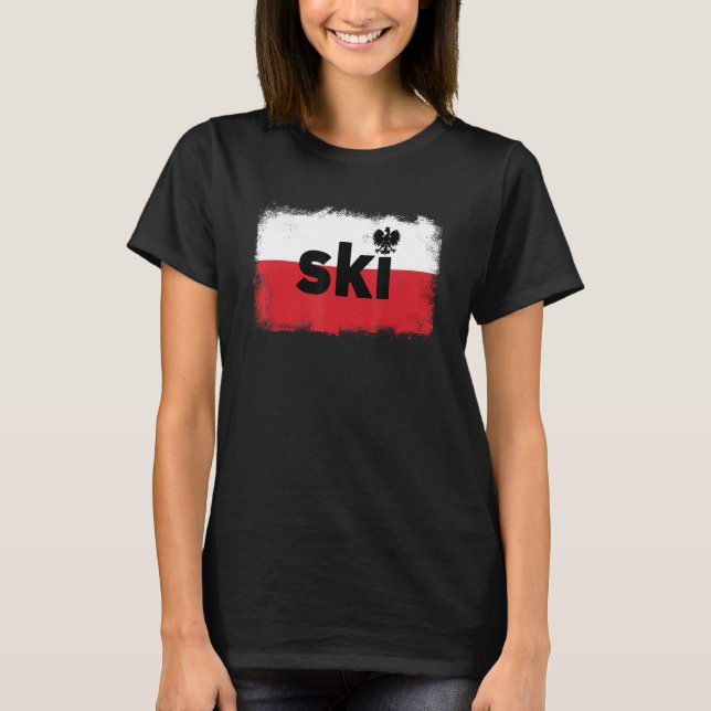 T-shirt SKI Patrimoine polonais Nom de famille Ancestry Dy (Devant)