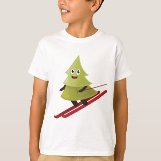 T-shirt Ski Pine Arbre Cute Sports Neige hiver