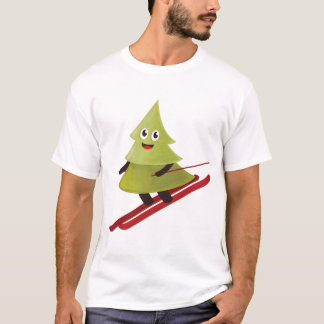 T-shirt Ski Pine Arbre Cute Sports Neige hiver