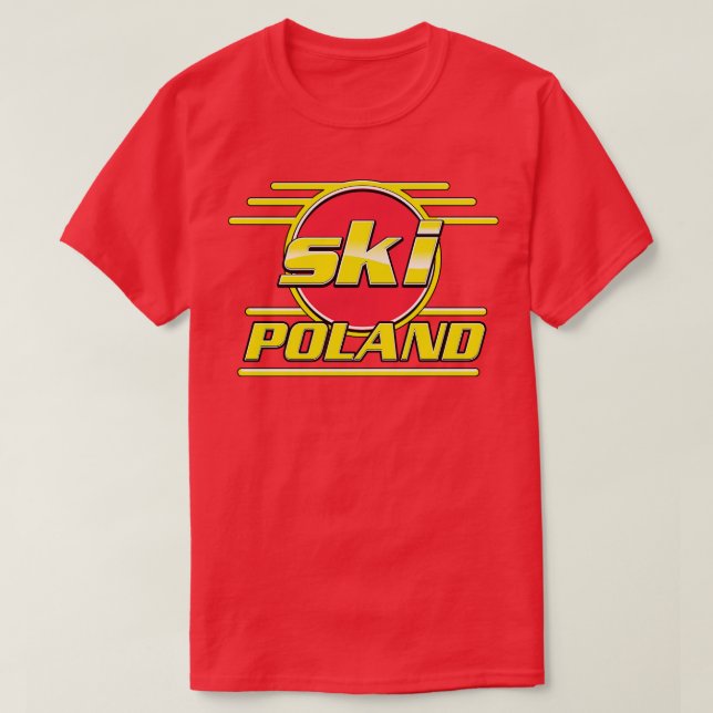 T-shirt Ski Pologne (Design devant)