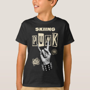 T-shirt Ski Punk Rock Musique Snow Mountain Adventure