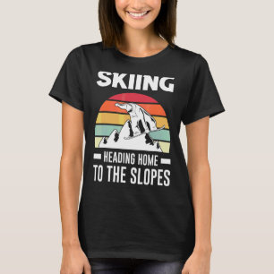 T-shirt Ski Qui Rentre Aux Pistes Skier