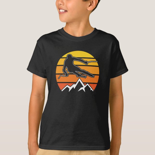 T-shirt Ski Rétro (Devant)