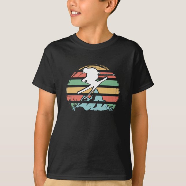 T-shirt Ski Rétro (Devant)