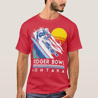 T-shirt Ski rétro Bridger Bowl Montana