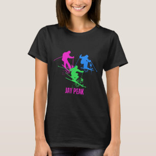 T-shirt Ski Retro Jay Peak Vermont Skier 90s