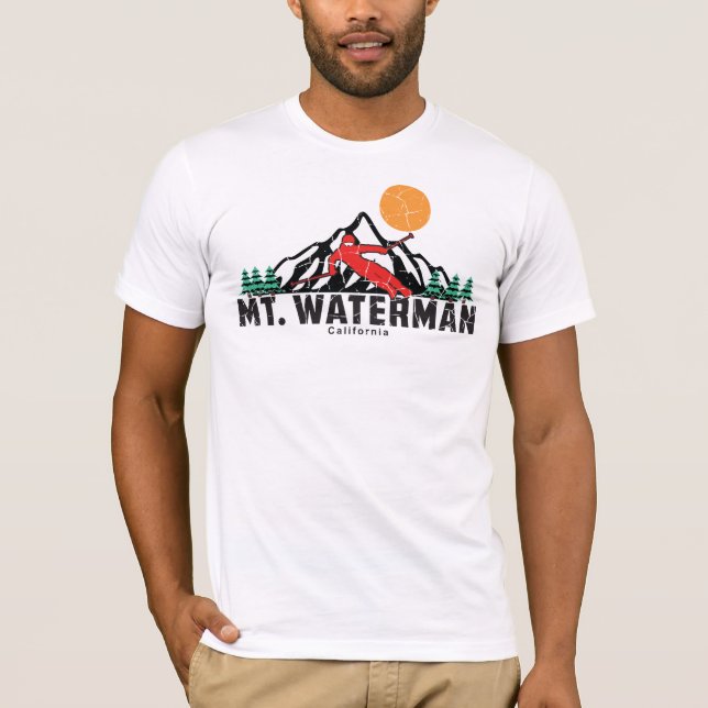 T-shirt Ski Retro Mt Waterman (Devant)