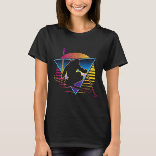T-shirt Ski retro Vintage des années 80
