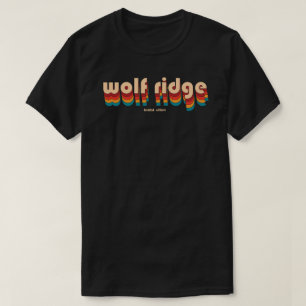 T-shirt Ski Retro Wolf Ridge