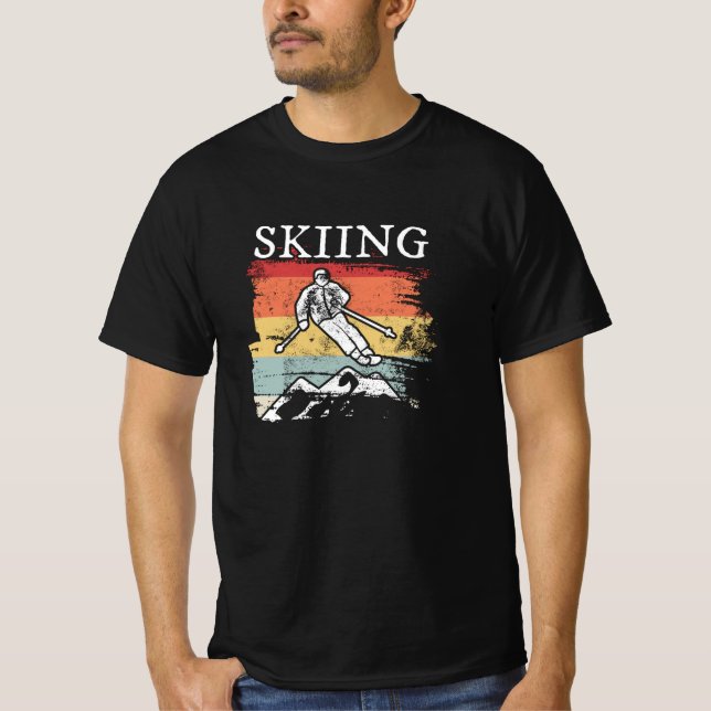 T-shirt Ski rétroactif (Devant)
