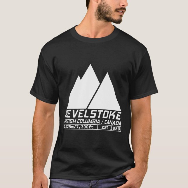 T-shirt Ski Revelstoke Colombie-Britannique Canada Ski (Devant)