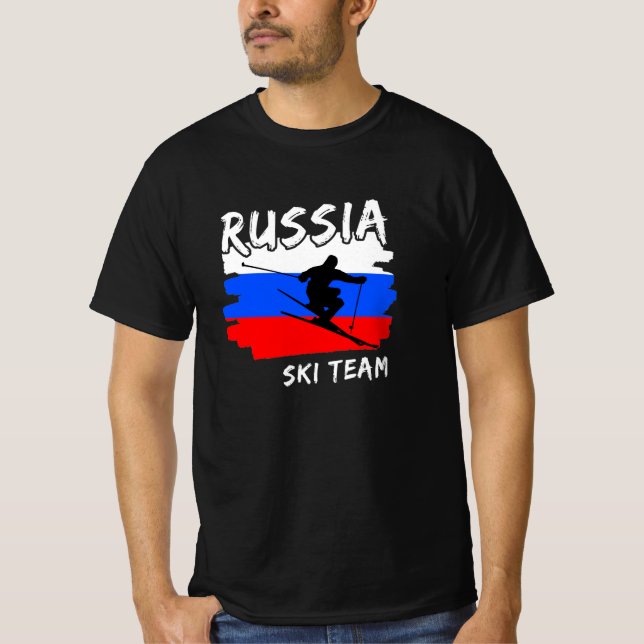 T-Shirt Ski Russie (Devant)
