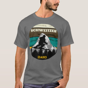 T-shirt Ski Schweitzer Ski pistes Idaho