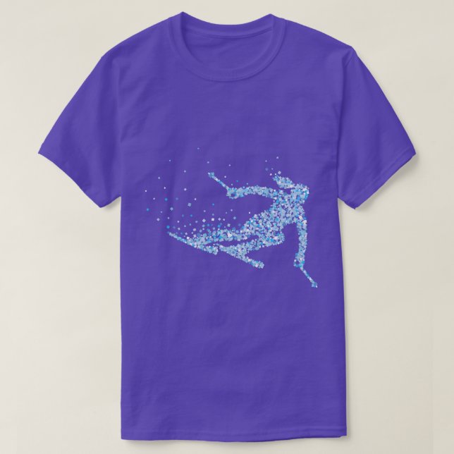 T-shirt Ski Ski Féminin Ski (Design devant)
