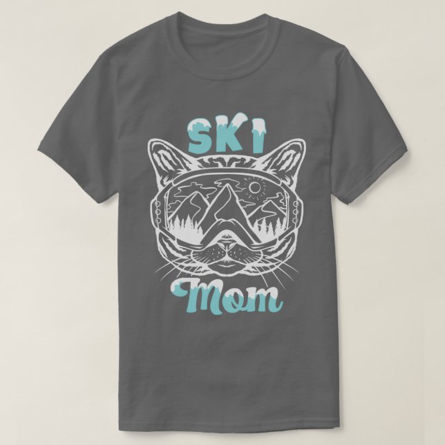 T-shirt Ski Ski Ski Lil Miss Skier (Design devant)