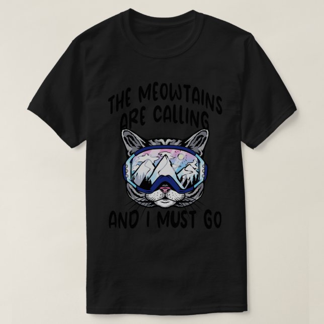 T-shirt Ski Ski Ski Snowboard Snowboard Hiver S (Design devant)