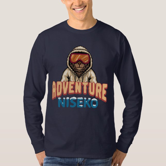 T-shirt Ski Snowboard japonais (Devant)