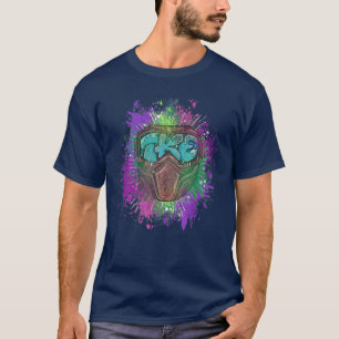 T-shirt Ski Snowboard Nature Treehugger Ski Mountain Ap