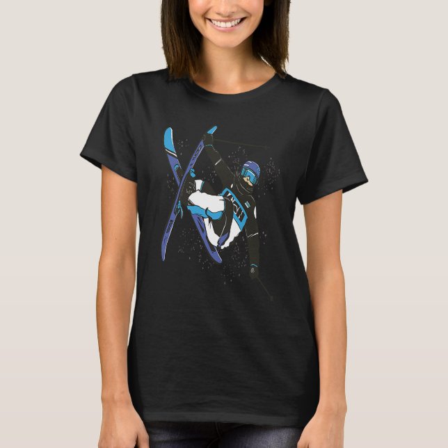 T-shirt Ski Snowboard Snow Fun Ski (Devant)