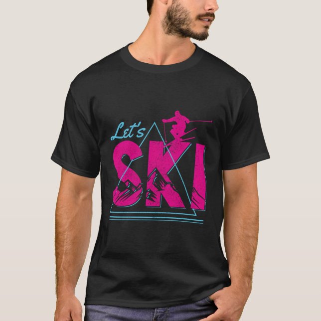T-shirt Ski Sports d'hiver Ski Ski (Devant)