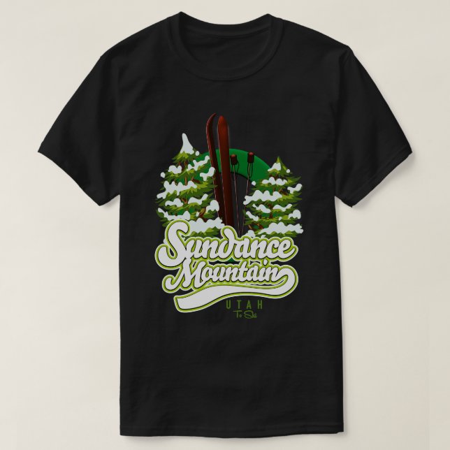 T-shirt Ski Sundance Mountain Utah (Design devant)