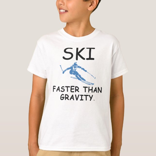 T-shirt Ski SUPÉRIEUR plus rapidement (Devant)