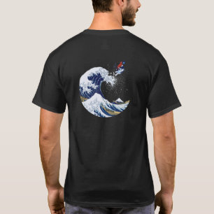 T-shirt Ski sur la grande vague de Kanagawa Japonais