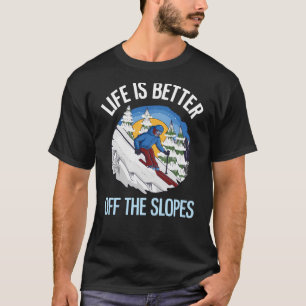T-shirt Ski Sur Les Pistes Équitation Gratuite