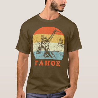 T-shirt Ski Tahoe, Californie Vintage Retro Sking648