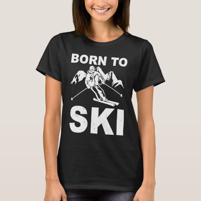 T-shirt ski tours cross country skiingmountains descent sk (Devant)