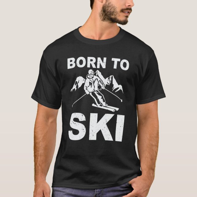 T-shirt ski tours cross country skiingmountains descent sk (Devant)